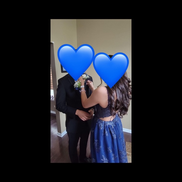 Prom Dress - Colette for Mon Cheri - Glitter Tulle A-line Gown - Picture 6 of 7